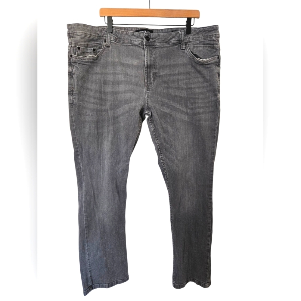 Kenneth Cole Stylish Gray Denim Jeans Size 42x32